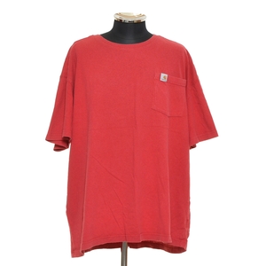 〇479058 Carhartt カーハート ○半袖 ポケット Tシャツ サイズXL メンズ メキシコ製 レッド