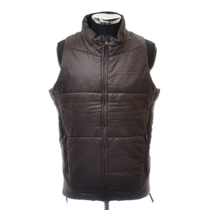 〇118181 DISAERAN ディセラン ジレベスト ◯PADDED VEST 中綿ベスト 1277-499-0301 サイズS メンズ ブラウン（茶） 無地