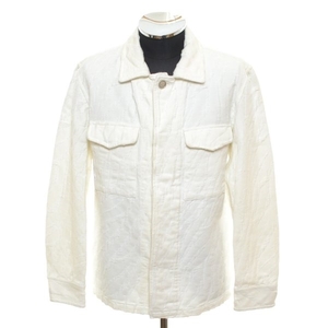〇160073 ROAR ロアー ◯ジャケット 刺繍ステンカラージャケット サイズ2 メンズ ホワイト（白） 無地