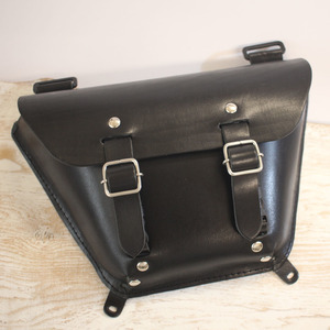 SR400 специальный кожа боковая сумка двойной ремень ( тонкий * оригинальный соответствует модель ) чёрный 