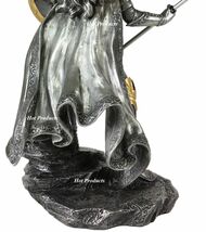 大天使ラファエルの像、ピューター＆ゴールド カラー彫像 彫刻 高さ約34ｃｍ/ カトリック教会 祭壇 洗礼 聖書 福音 クリスマス(輸入品_画像6