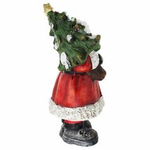 クリスマスツリーを、腕いっぱいに抱えたサンタクロース彫像 インテリア装飾 アート工芸 贈り物 輸入品_画像4