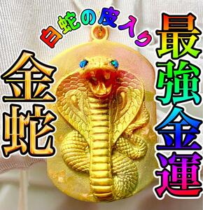 最強金運◎黄金の金蛇◎オルゴナイトネックレス☆彡　宝くじ◎競馬◎ギャンブル◎仕事運