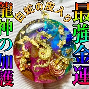 Art hand Auction 最强财运, 龙神的保护, 彩虹色奥长石项链 ☆ 抽奖, 赢得好运, 工作运气R8, 手工制作的, 配饰(女士), 项链, 吊坠, 项圈