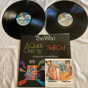 the who ２枚組　LPレコード アナログレコード　a quick one happy jack sell out