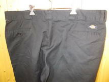 e404◆Dickies 874 オリジナルフィットチノパン◆w44 大きいサイズ ブラック色 古着 USED ディッキーズ 874チノパン 5I_画像3