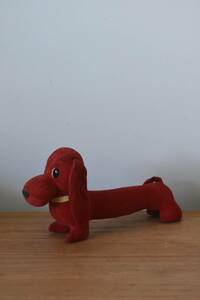 * dachshund dog. soft toy Dux fndo Showa Retro ornament Vintage 