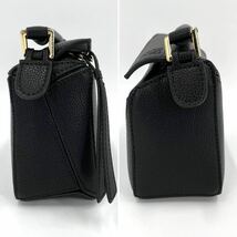 1円【 正規品・美品 】LOEWE ロエベ パズルバッグ ミニ ショルダー ハンド 2way レディース メンズ ユニセックス 保存袋 箱付き ブラック_画像4