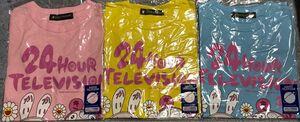 24時間テレビ31 チャリTシャツ SS 黄色、ピンク、水色　3種類セット　村上隆　Kaikaikiki