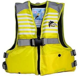 M желтый детский спасательный жилет Junior плавающий лучший штраф Japan дудка есть FJ6116