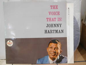 ○ジョニー・ハートマン JOHNNY HARTMAN/夜を叫ぶ声 THE VOICE THAT IS!　ペラジャケLPレコード　SH 3083