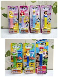  large amount set PEZ Disney petsu new goods unopened Ariel lapntserusinterela Snow White toy * -stroke - Lee baz woody jesi- present condition goods 