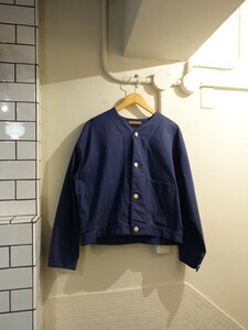 ◎GALERIE VIE GALERIEVIE　ノーカラー　デニム　ジャケット　サイズF　22AW　定価44000円