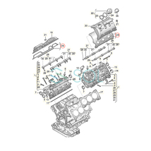 VW パサート(3B2 3B5) シリンダーヘッドガスケット タペットカバーパッキン 2点セット 左右共通 078198025 出荷締切18時_画像4