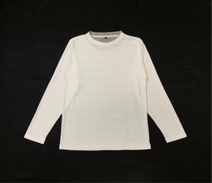 ikka イッカ // 長袖 重ね着風2枚衿 Tシャツ・カットソー (白) サイズ M