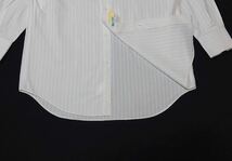 RUCKEN BACCHAR // 形態安定 長袖 ストライプ柄 シャツ・ワイシャツ (オフホワイト系) サイズ 38-M_画像4