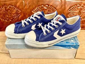 ★☆70s!USA!希少レア!!コンバース ABA USA OX ネイビー 3.5 22.5cm converse オールスター 紺 NBA バスケット デッド ビンテージ 238☆★