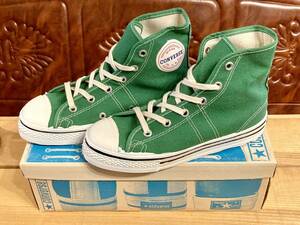 ★☆70s~80s!USA!希少レア!!コンバース FASTBREAK Hi グリーン 2.5 21.5cm converse ファーストブレイク 緑 デッド ビンテージ 238☆★