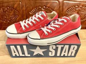 ★☆90s!USA!希少レア!コンバース ALL STAR 赤 6.5 25cm converse オールスター キャンバス レッド デッドストック ビンテージ 238☆★