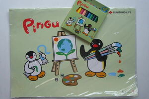 ## Pingu sketchbook + color pencil [ not for sale ] Sumitomo life ##