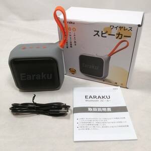 Earaku スピーカー J083 ワイヤレススピーカー 小型 IPX7防水 Bluetooth 5.3 Type-C充電 モバイルスピーカー a09019