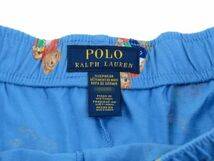 新品 POLORalphLauren ポロラルフローレン ポロベアー 寝間着 パジャマ ショートパンツ ビーチ 水色 495/ USサイズM_画像2