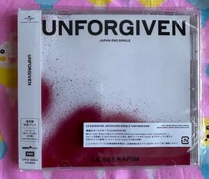 ☆LE SSERAFIM ルセラフィム　UNFORGIVEN CDのみ　通常版　初回プレス　シリアルナンバー、フォトカード無し 