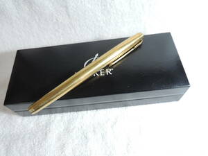 箱付き・パーカー・ペン先(細字):金14K・PARKER 14K GF CAP&BARREL USA