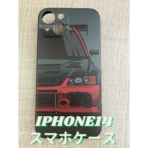 iPhone14 スマホケース カバー シリコン ランサーエボリューションⅨ 衝撃対策 頭文字Ｄ JDM スポーツカー 旧車 ドリフト 三菱 ランエボ