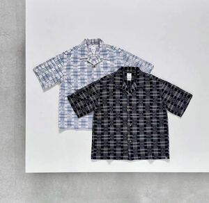 visvim 23aw 秋冬 crosby shirt s/s kasuri ネービー　サイズ3