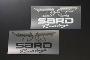 SARD サード Racing wing NEWステッカーシロ