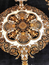 ペルシャ絨毯・最高級ハンド&マシン織り・ 世界最高密度150万ノット ・豪奢なクムデザイン 120cm×80cm ch46_画像3