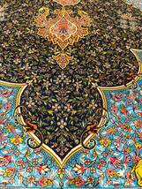 ペルシャ絨毯・最高級ハンド&マシン織り・ 世界最高密度150万ノット ・豪奢なクムデザイン 200cm×300cm c39_画像3