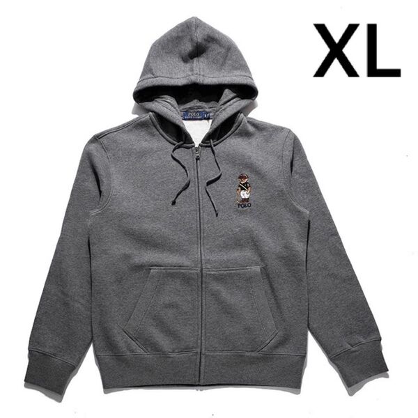 ポロ ラルフローレン パーカー 裏起毛 グレー XL