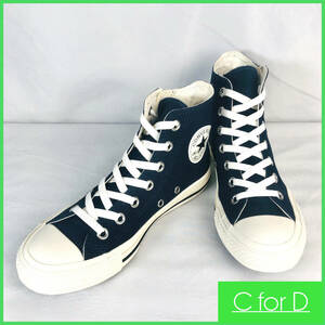 即決★CONVERSE★24.5㎝ ハイカットスニーカー コンバース オールスター レディース 紺色 ネイビー ジップアップ 7ホールシューズ 靴 S531