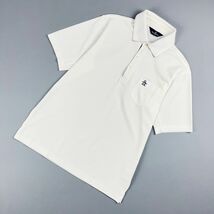 美品 Munsingwear マンシングウェア ゴルフウェア 半袖ポロシャツ メンズ トップス 白 ホワイト サイズL*GC345_画像1