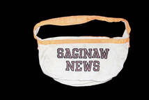 VINTAGE 60’S NEWSPAPER SAGINAW NEWS BAG ビンテージ ニュースペーパーバッグ_画像1