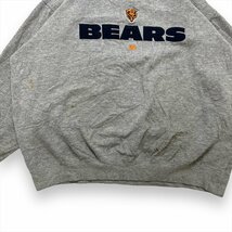 スウェット グレー 古着 メンズ FREE NFL シカゴ・ベアーズ 刺繍ロゴ_画像5