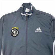 アディダス ジャージ グレー adidas 古着 メンズ M スポーツ チームロゴ クリーニング済み_画像2