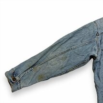 【訳アリ】リーバイス デニム ジャケット ブルー LEVIS 古着 メンズ M USA製 90s アメカジ_画像8