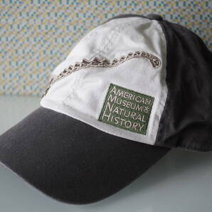 【恐竜刺繍付】 キャップ 帽子 コットン 綿 アメリカ自然史博物館 首長竜 子供用