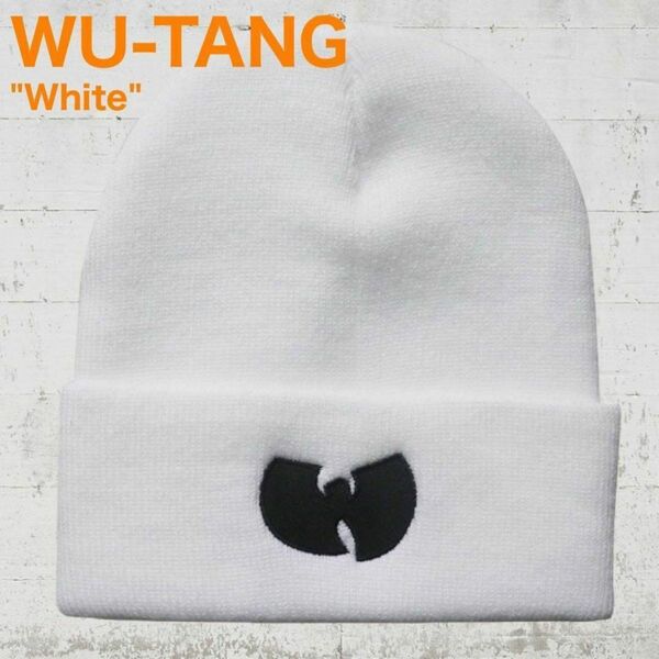 【SALE】 WU-TANG（ウータン）ニット帽 ビーニー　キャップ　”ホワイト”