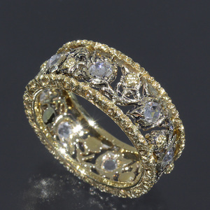  Jean Mali Abu che lati rose cut diamond 0.6ct ring 750 box guarantee E0601