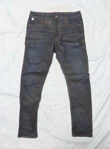 G-STAR RAW D-STAQ 3Dスリム 立体裁断 デニム ジーンズ　インディゴ W32×L32 ジースターロウ　美品です