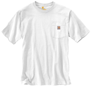 送料無料！即決 Carhartt カーハート ヘビーウェイト ポケットTシャツ K87 White　M