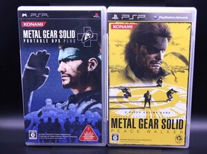 PSP METAL GEAR SOLID PORTABLE OPS PLUS/METAL GEAR SOLID PEACE WALKER 2本セット【送料無料・追跡付き発送】