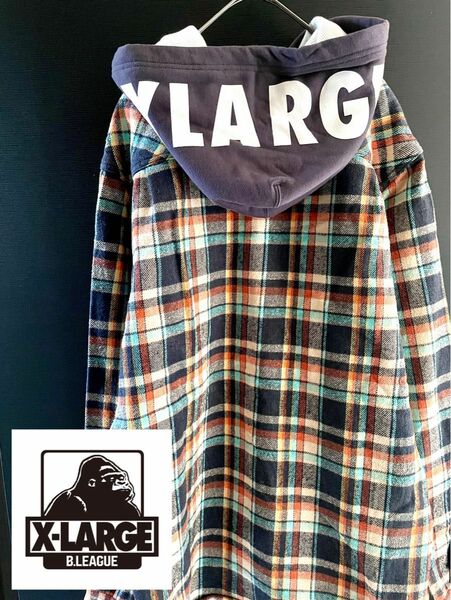 エクストララージ【XLARGE】フード付きシャツ　ジャケット