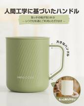 HAGOOGI(ハゴオギ) マグカップ 蓋付き 保温 保冷 真空断熱マグカップ 結露しない おしゃれ マグカップ 大きめ 軽量 380ml ブラック_画像5