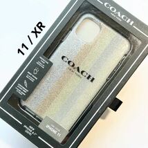 コーチ COACH iPhone 11 / XR ケース グリッターアメリカーナ_画像1