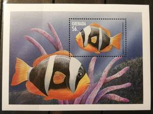 グレナダ(13) 魚(1種小型シート) MNH